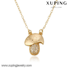 43084 Xuping joyería de moda collar de diseño especial de oro con circonita sintética